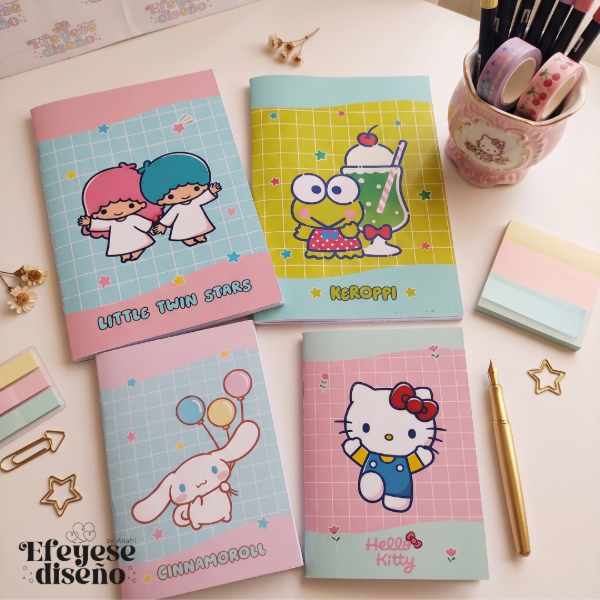 Producto - Cuaderno Tapa Blanda A5 A6 Sanrio