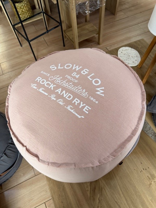 Producto - Almohadón puff Slow rosa
