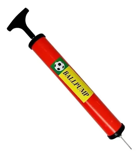 Producto - Mini Inflador Manual Bombon Portátil para Pelotas Fútbol Básquet Rojo
