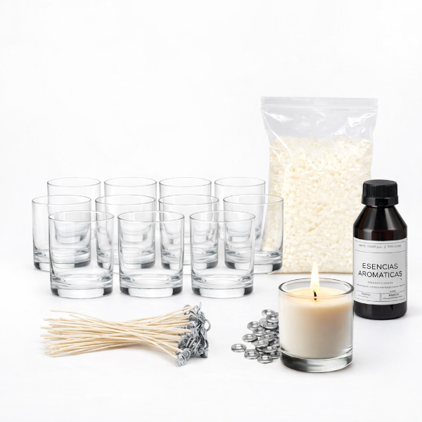 Producto - KIT COMPLETO PARA HACER 10 VELAS AROMÁTICAS TENNESSE