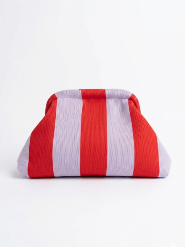 Producto - Bolso Cluth color Lavanda/Rojo, NO aplica 10 porciento pago x transferencia - 0