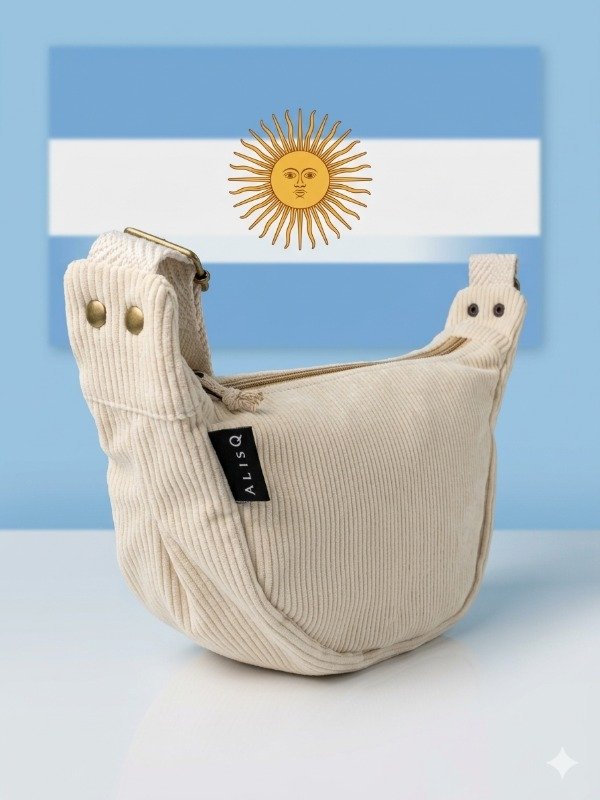Producto - Riñonera media luna marfil - 0