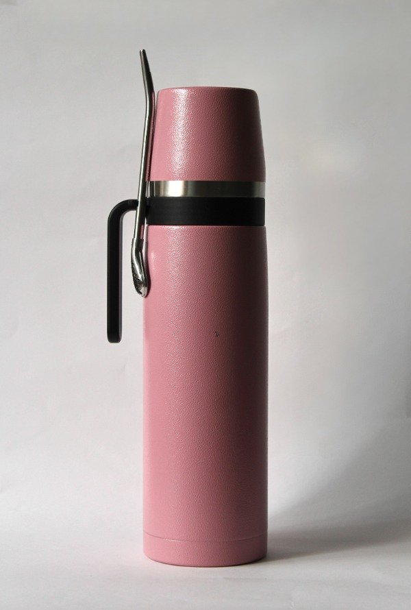 Producto - Termo media manija con bombilla Salmon