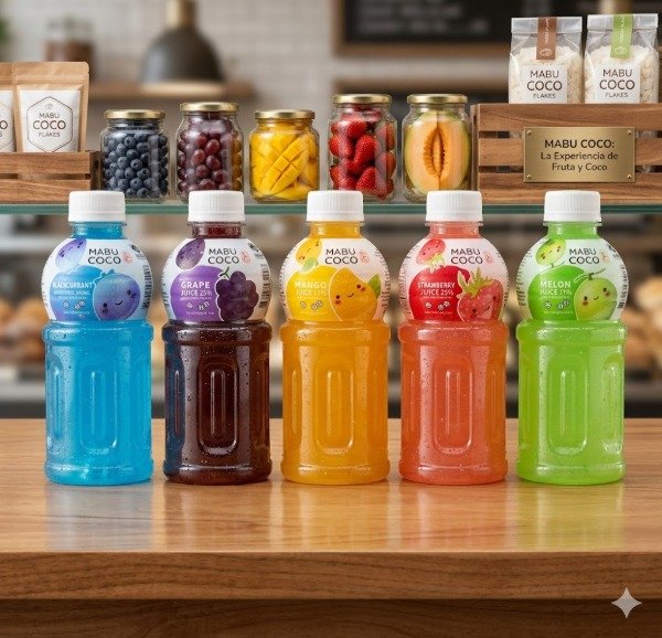 Producto - Jugo Frutal Coreano con Nata de Coco  Mabu Coco 320 ml