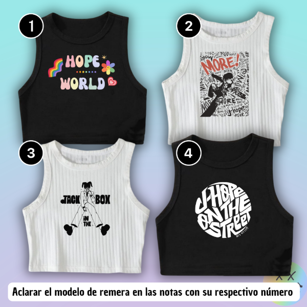 Producto - Musculosas J hope