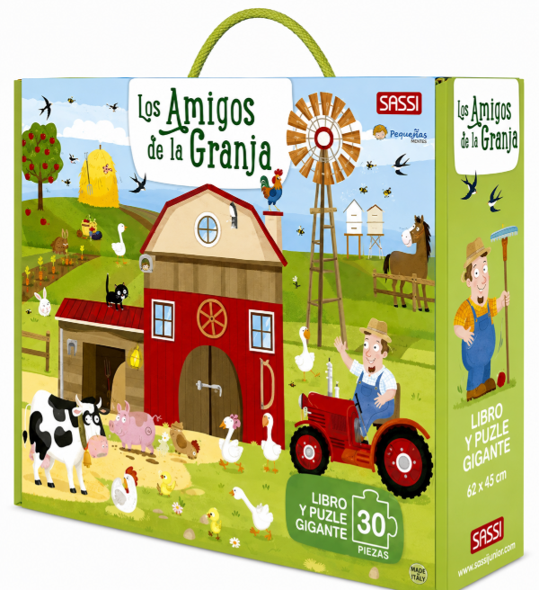 Producto - LOS ANIMALES DE LA GRANJA - Libro + puzzle