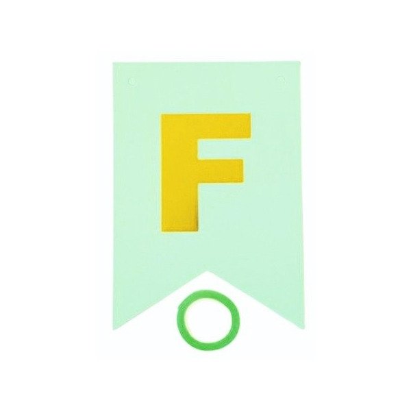 Producto - Banderín FC aqua con letras doradas x 2 mts prox.
