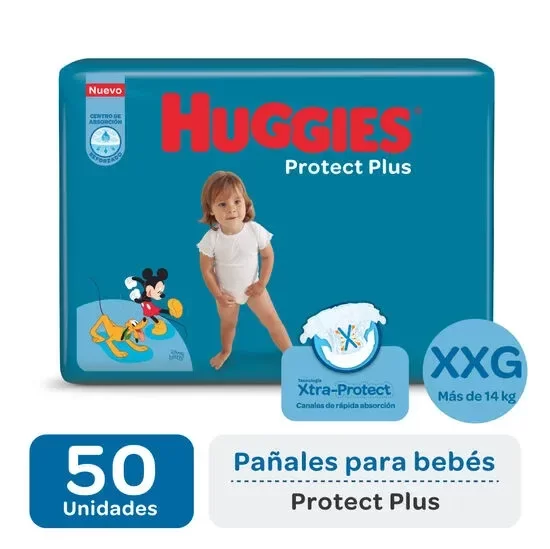 Producto - Huggies Protect Plus XXG x50 unidades