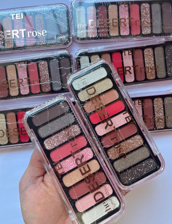 Producto - Paleta de Sombras 9 tonos Tei Cosmética x3 unidades