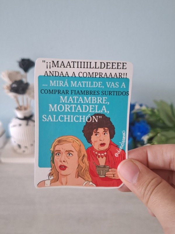 Producto - Stickers random ilustrados  - "Esperando la carroza" 003