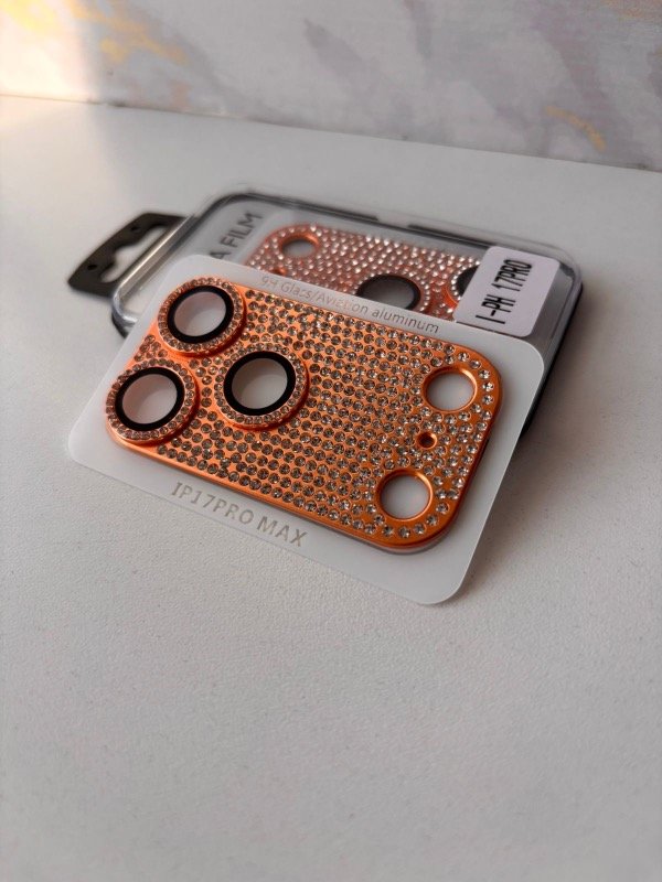 Producto - Vidrio templado de camara modulo completo full strass 17 pro orange
