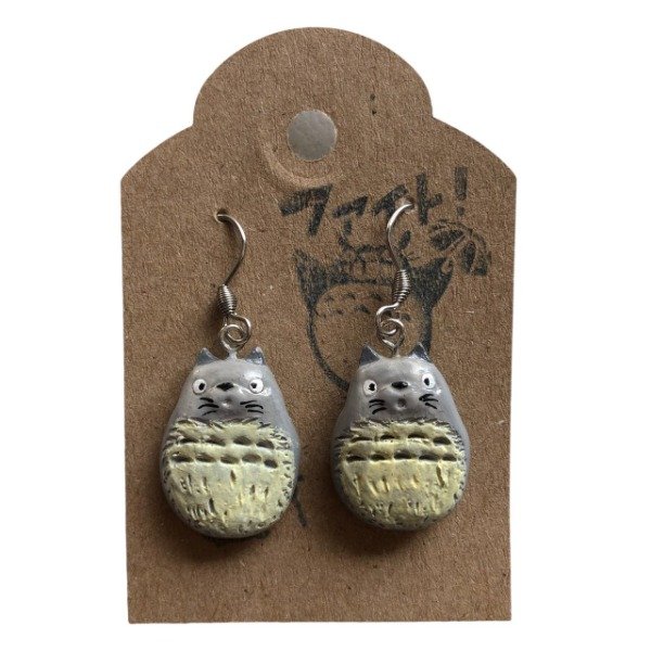 Producto - Aros Totoro de Arcilla Polimerica Acero Quirurgico Ghibli