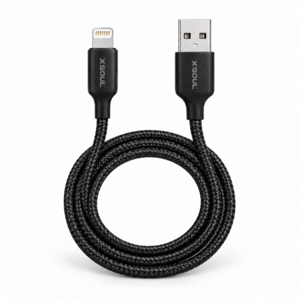 Producto - XSOUL Mallado 2.4A - Cable USB-A a Lightning 1 m - 1