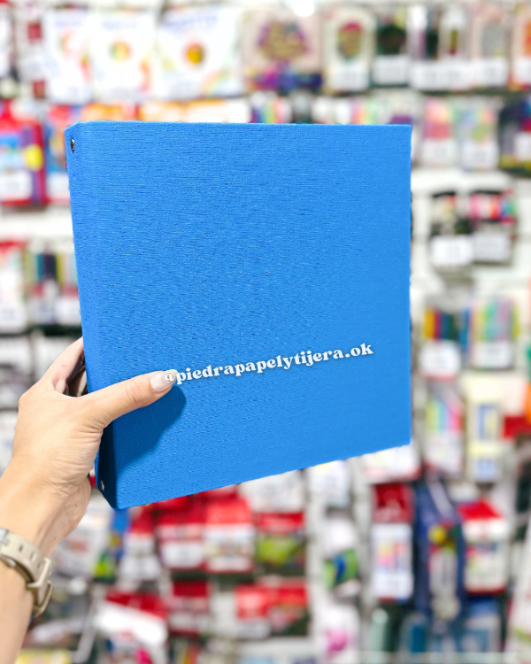 Producto - Carpeta 3 anillos azul