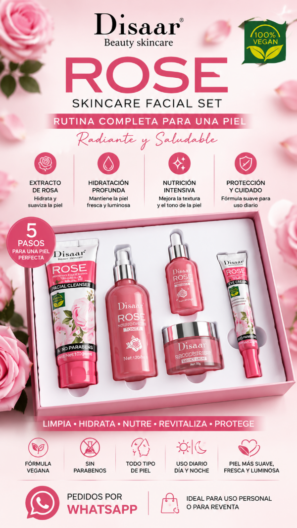 Producto - Disaar Rose Skincare Facial Set