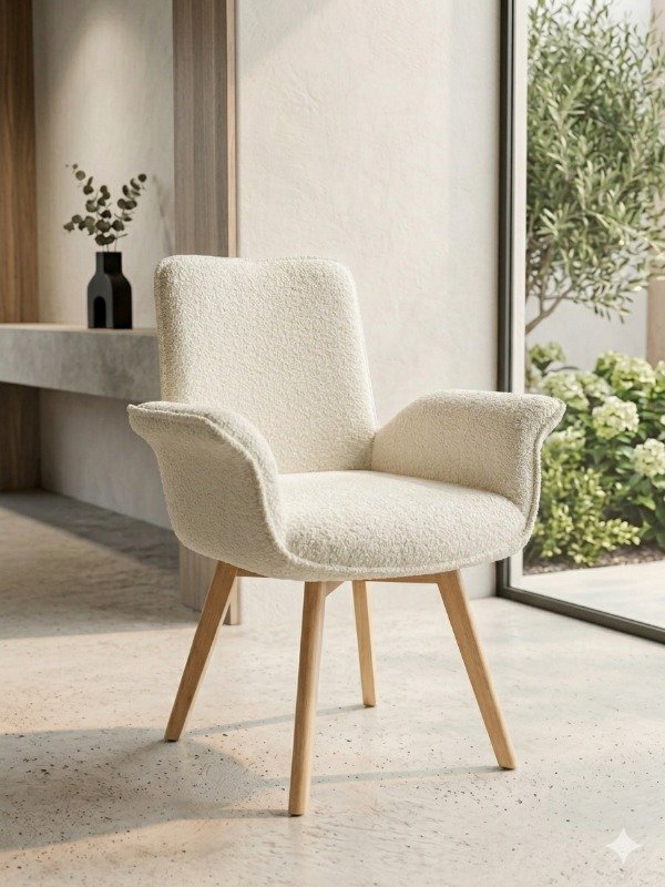 Producto - SILLA NUBE BOUCLE giratoria 360 - 0