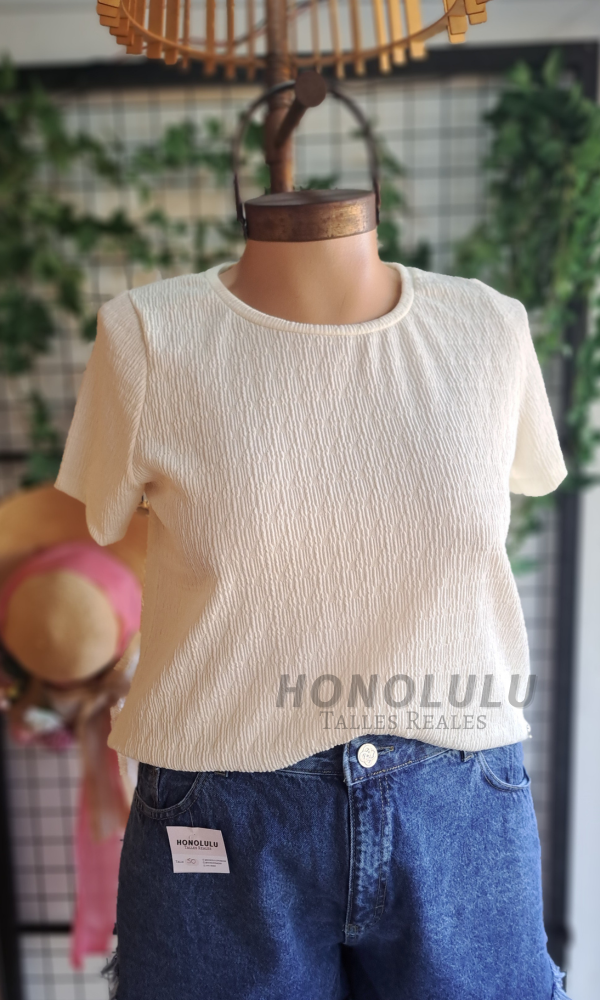 Producto - Remera Texturada Off White