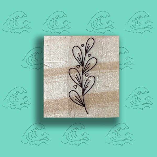 Producto - 4x4 Rama hojas con corazoncitos