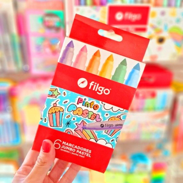 Producto - Marcadores Jumbo "Pastel" x6 - Filgo