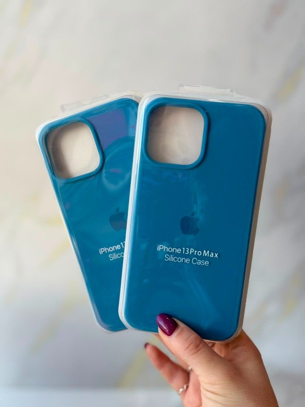 Producto - Silicone case Iphone 13 pro max azure