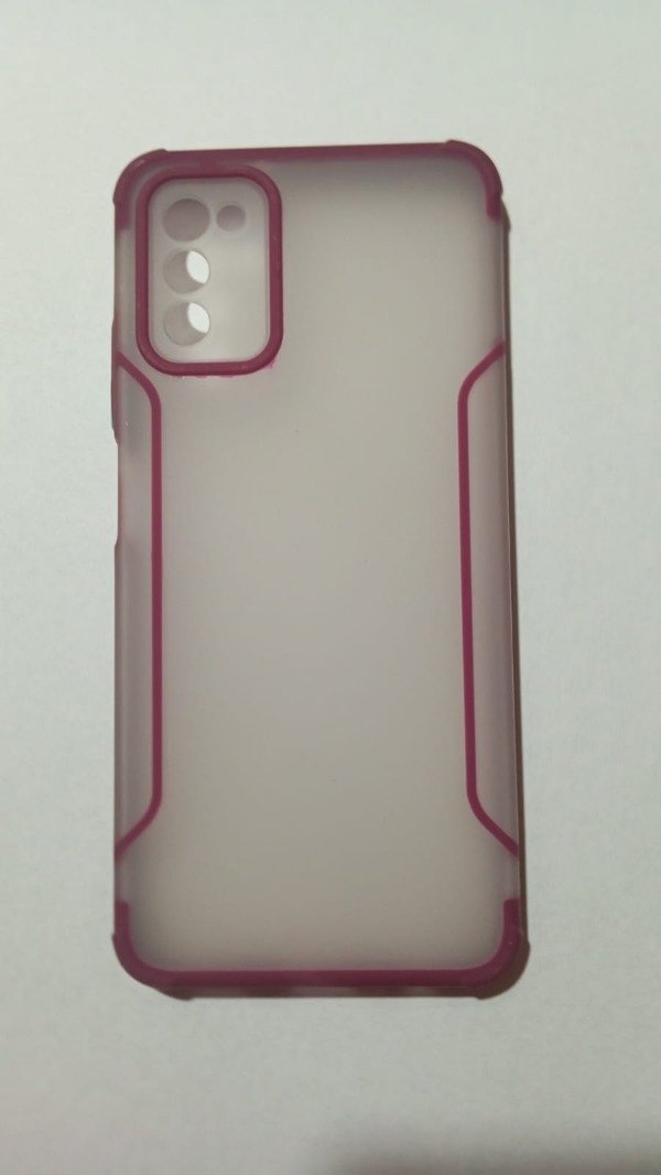Producto - Funda Traslucida diseño en bordó para Samsung A02s
