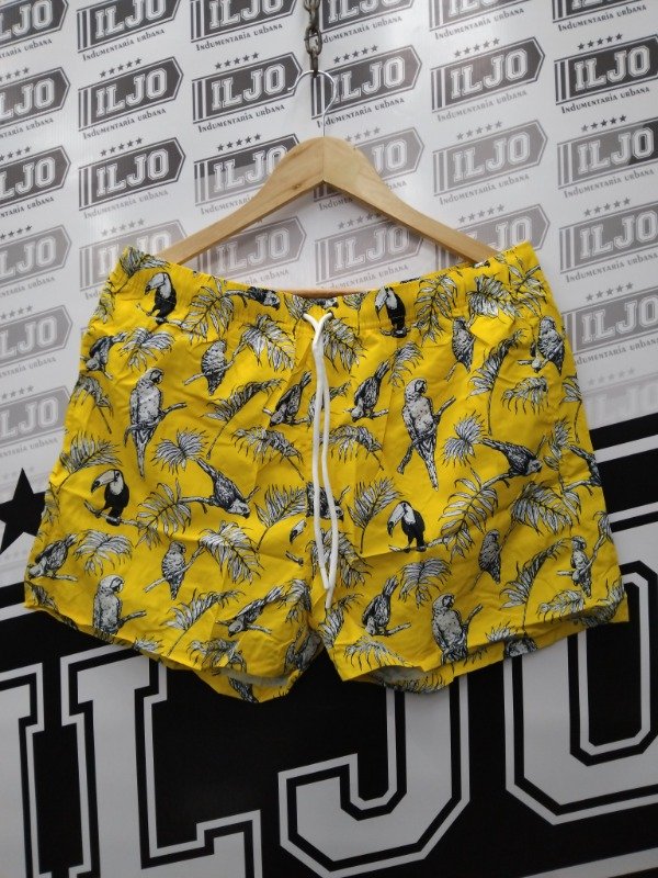 Producto - TRAJE DE BAÑO HOJAS AMARILLO