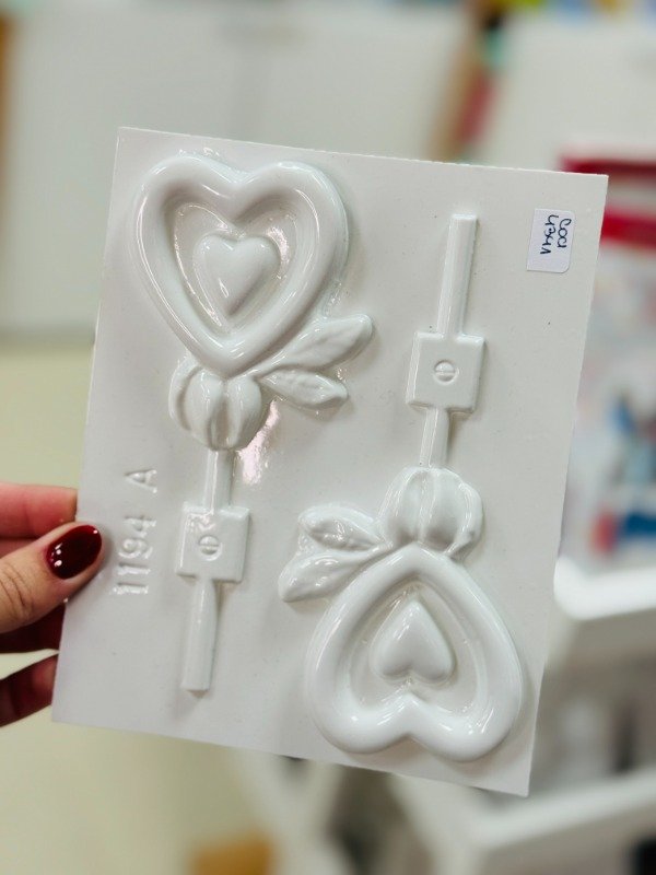 Producto - Molde acetato para paletas de corazón