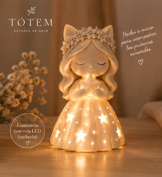 Producto - Pack Gatita bailarina con vela LED souvenirs - 0