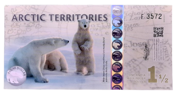 Producto - Territorio Ártico 1/2 Dollar Polar (2014) Osos polares Unc
