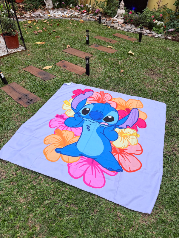 Producto - Lona mantel stitch flores