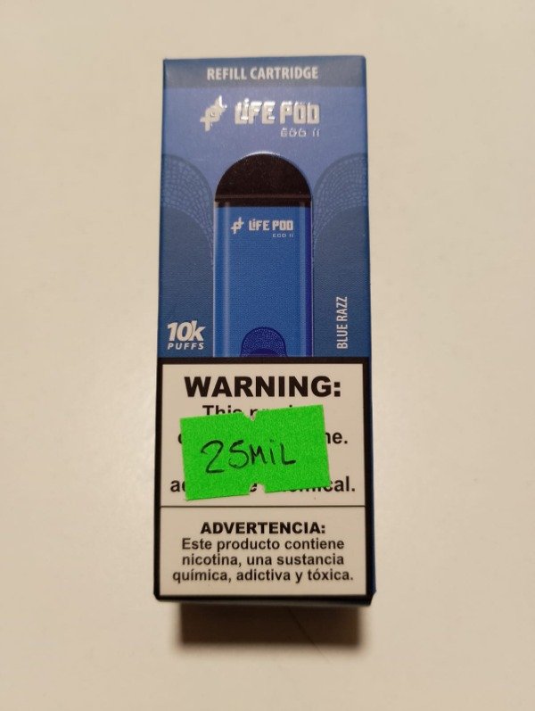 Producto - CARTUCHO "BLUE RAZZ" 10.000puff - LIFEPOD