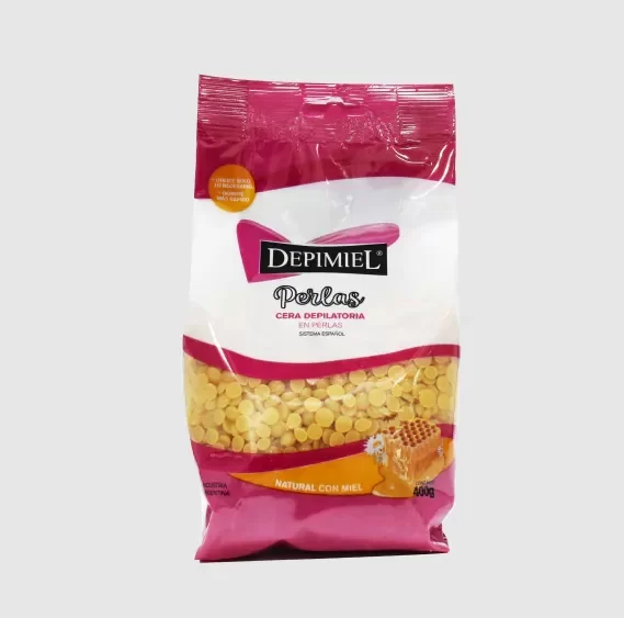 Producto - Cera en perlas NATURAL CON MIEL y ALOE VERA x400
