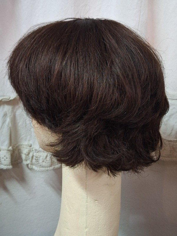 Producto - Peluca Corta Castaño - 5