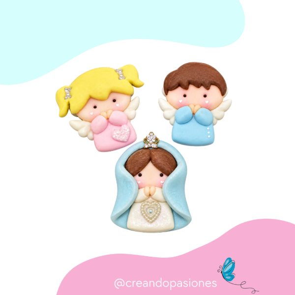 Producto - Cortante Set Angelitos y Virgen