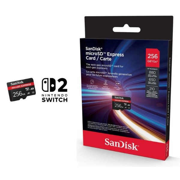 Producto - Memoria Micro SD Express SanDisk 256GB Nintendo Switch 2