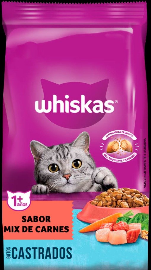 Producto - Whiskas castrados sabor mix de carnes x 10 kg.