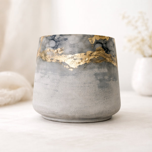 Producto - Recipiente armonía gris dorado