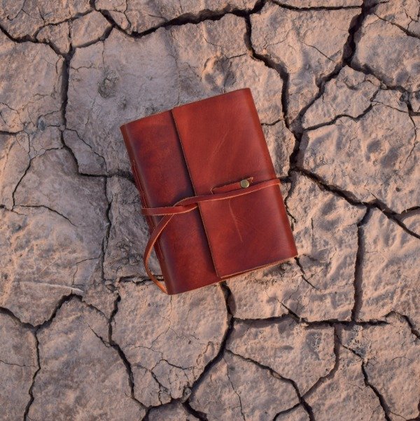 Producto - Bitácora de Cuero A6 - chocolate -