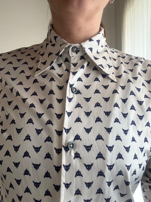 Producto - Camisa vintage print con azul - 4