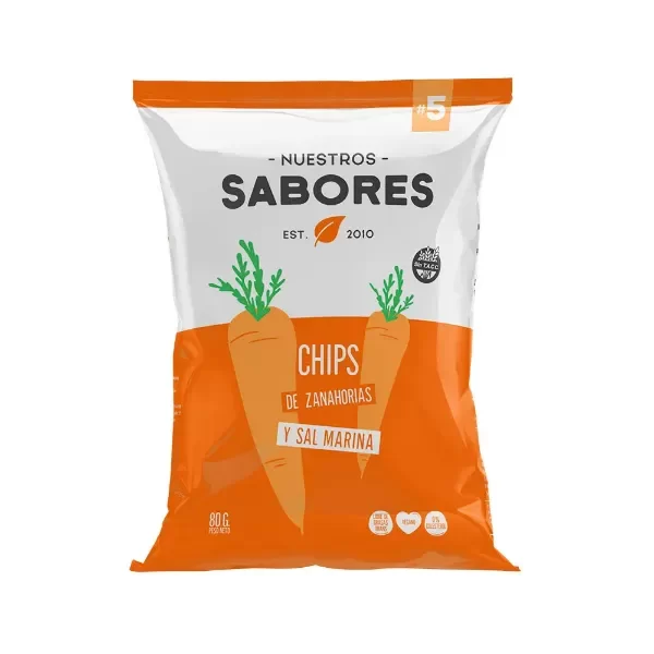 Producto - ZANAHRIAS CHIPS NUESTROS SABORES 80G