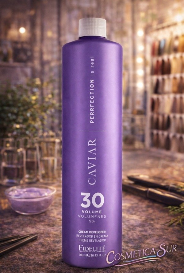Producto - revelador en crema de 30 vol  caviar fidelite x 900 ml