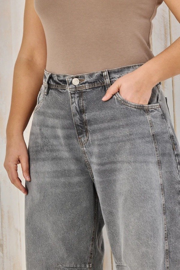Producto - Jean BARREL CENITHO GRIS recorte 911 - rígido - 2