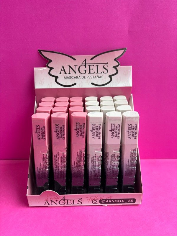 Producto - Caja x24u máscara de pestañas volumen y curva 4angels