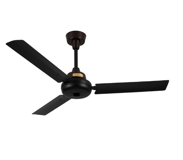 Producto - Ventilador techo 3 palas sin luz Negro y marrón Cler