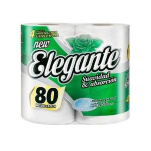 Producto - PAPEL HIGIÉNICO 4x80m. - ELEGANTE
