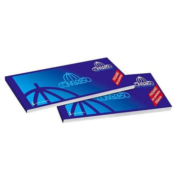Producto - TALONARIO CONGRESO PAGARÉ EN USD X 40HJS