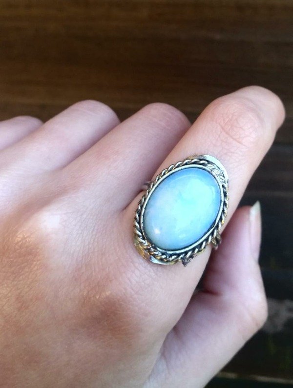 Producto - Anillo con Piedra lunar