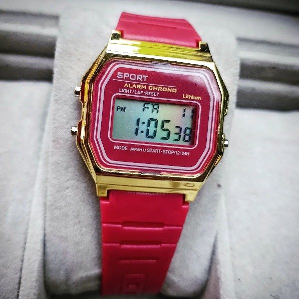 Producto - Reloj Vintage f-91 estilo casio (Bordo)