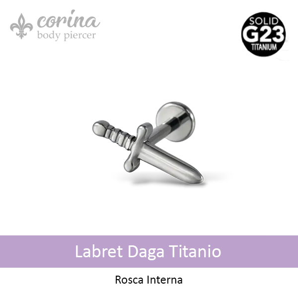 Producto - Labret Daga Titanio
