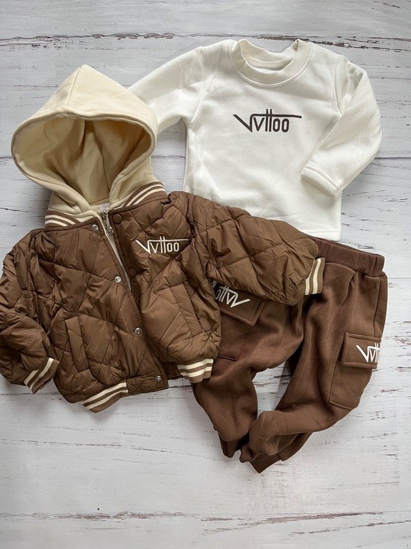 Producto - Conjunto trío importado campera bomber + conjunto cargo importado